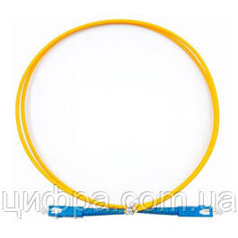 Патч-корд SC/UPC-SC/UPC Simplex PVC 0.25 м, фото 1