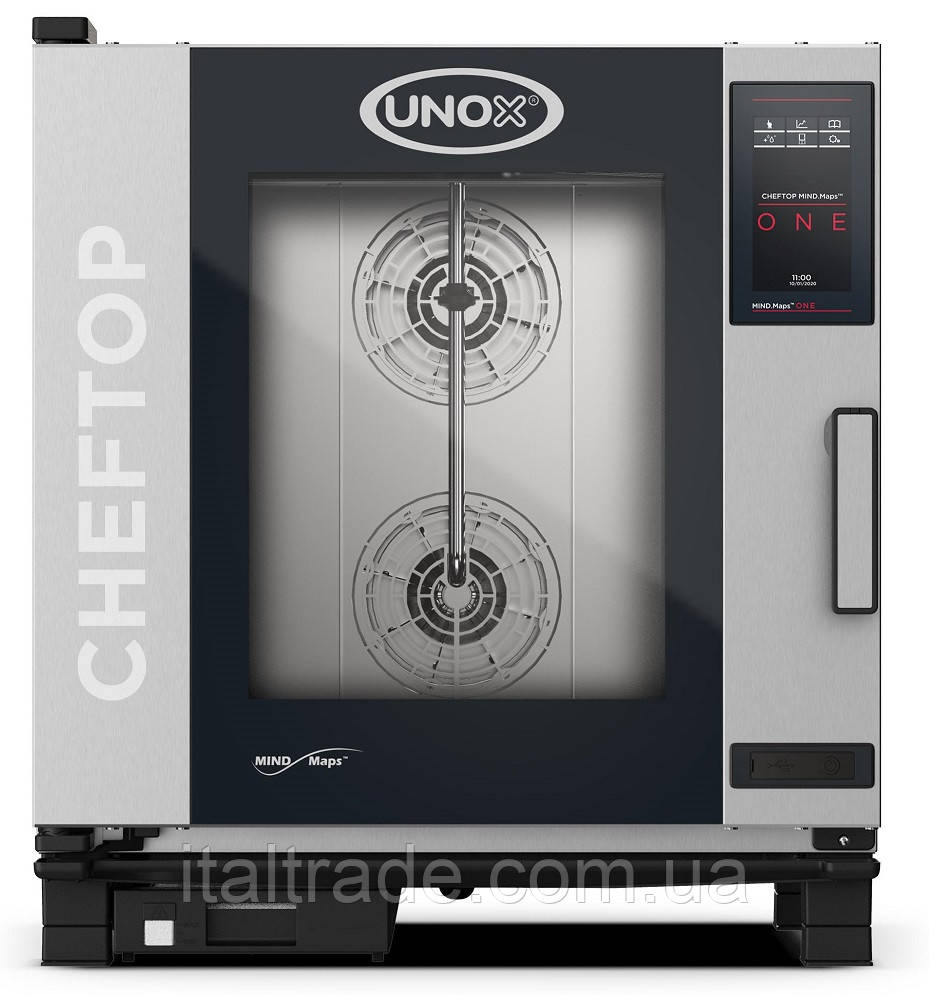 Пароконвектомат Unox XEVC0711E1RM на 7 гастроємностей GN1/1 лінія One