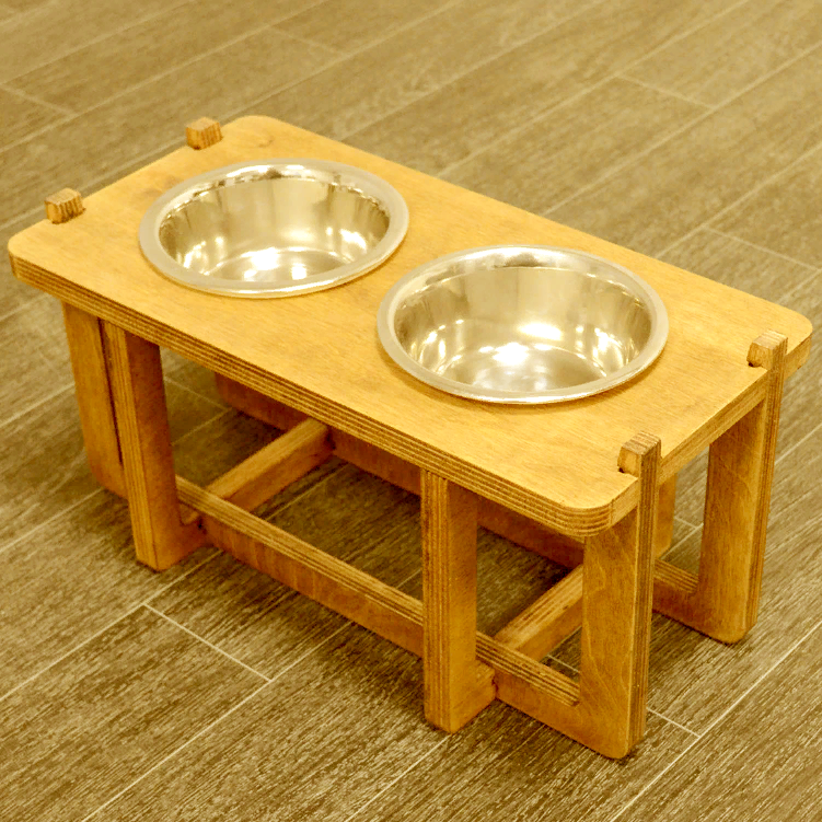 Підставка під миски для кішок "Мурат" каррі