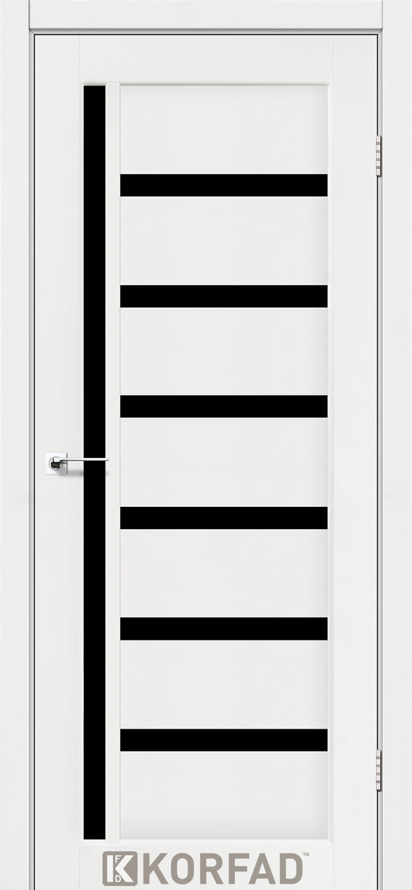 Двері міжкімнатні KORFAD (Корфад) VLD-01 Ясен білий BLK