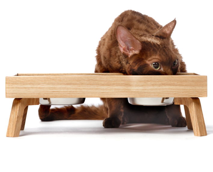 Підставка під миски для кішок "Тигріс" бланже