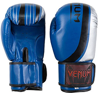 Боксерские перчатки Venum синие VM55-12BS
