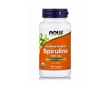 Спіруліна - NOW Spirulina 500 mg / 100 tabs