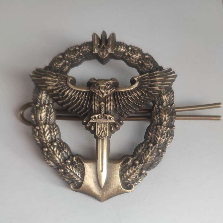 Кокарда Беретний знак "Сова Розвідка" метал