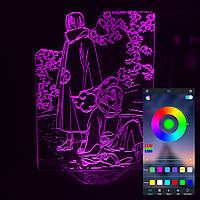 Акриловый светильник-ночник управление с телефона Наруто Итачи Дейра tty-n000820