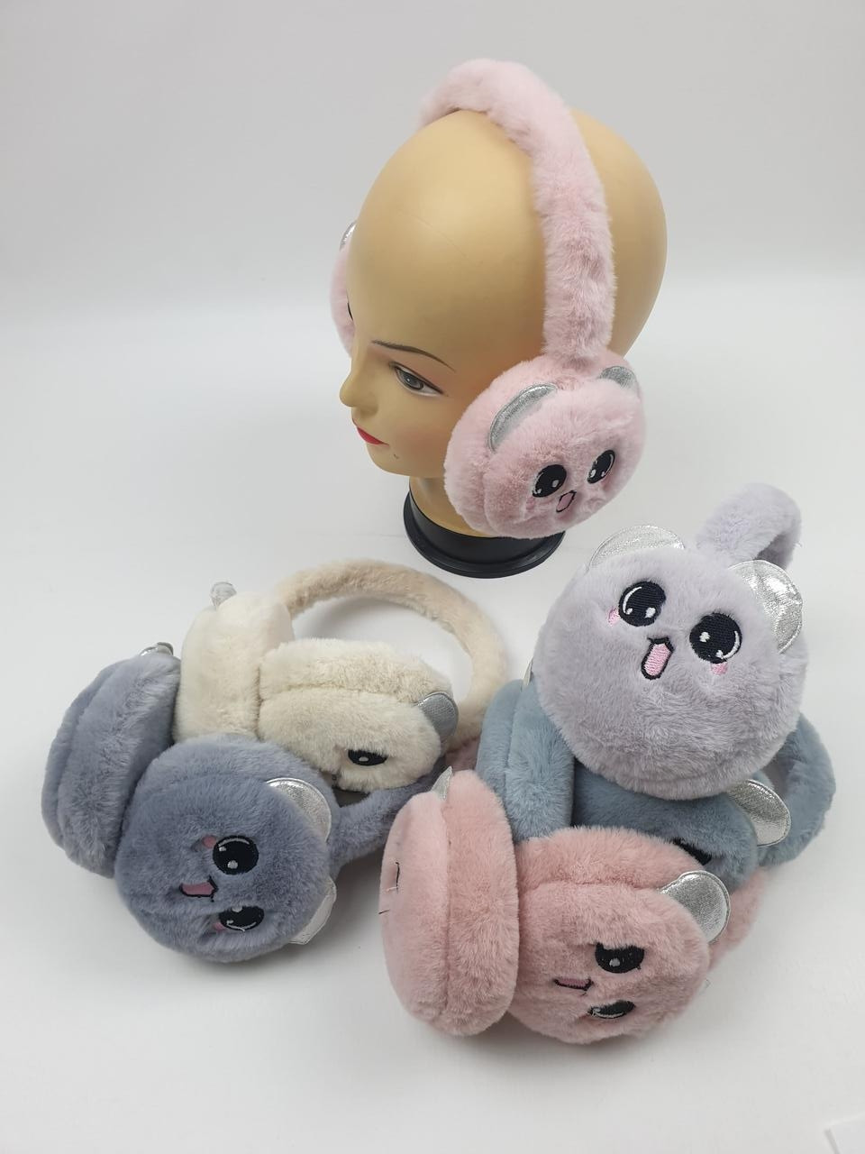 Дитячі хутряні навушники для дівчаток оптом