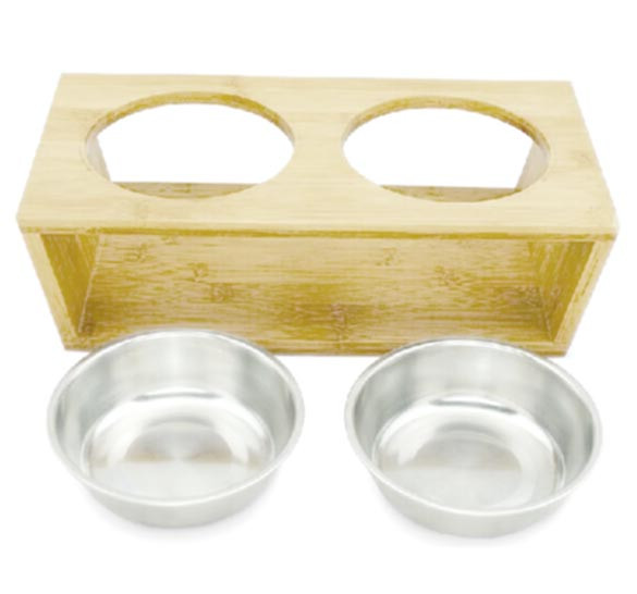 Підставка під миски для кішок "Кура" бланже