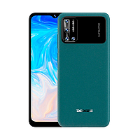 Потужний смартфон Doogee N40 Pro green 6/128 Гб мобільний телефон з великим екраном та батареєю