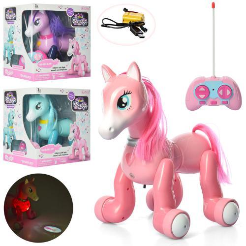 Дитяча інтерактивна іграшка коник-поні 1031 A/32A/33A  виконує команди, фото 1