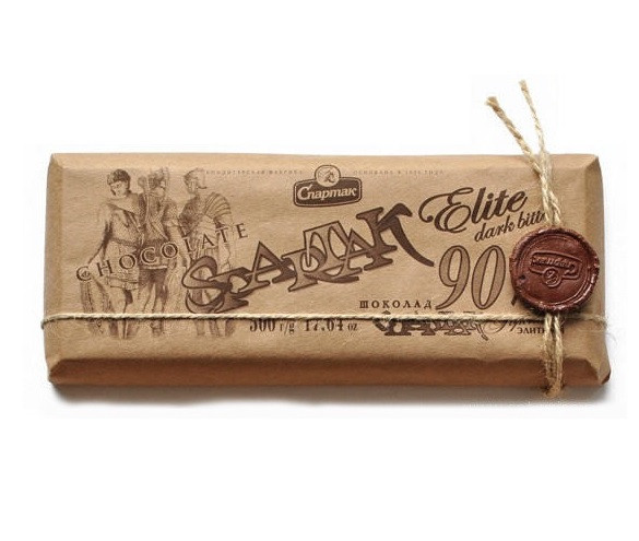 Шоколад Спартак Гіркий Елітний 90 % Spartak Chocolate 500 г Білорусь (опт 5 шт)