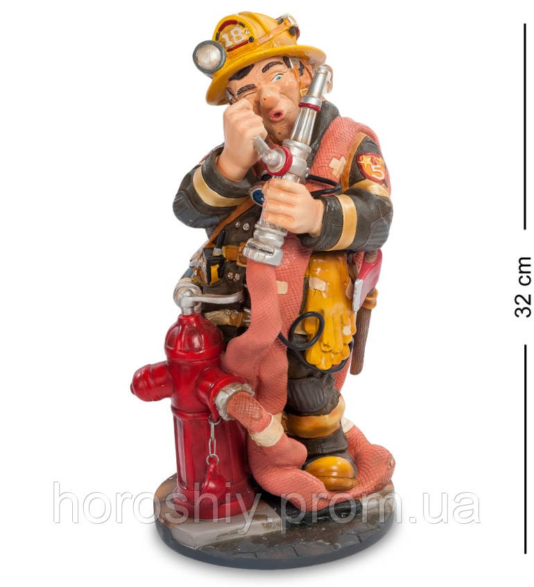 Статуетка подарункова з полистоуна Пожежний 32 см Profisti Parastone Фігурка Професії