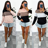 Трикотажна жіноча кофта з блискавкою