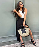 Жіноча шовкова спідниця на запах довга, фото 2