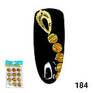 Декор для нігтів (ромбіки), золото голографіка Global Fashion, фото 4