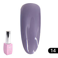 Цветная френч база для гель лака Global Fashion, Color French Base Coat 8 мл, 14