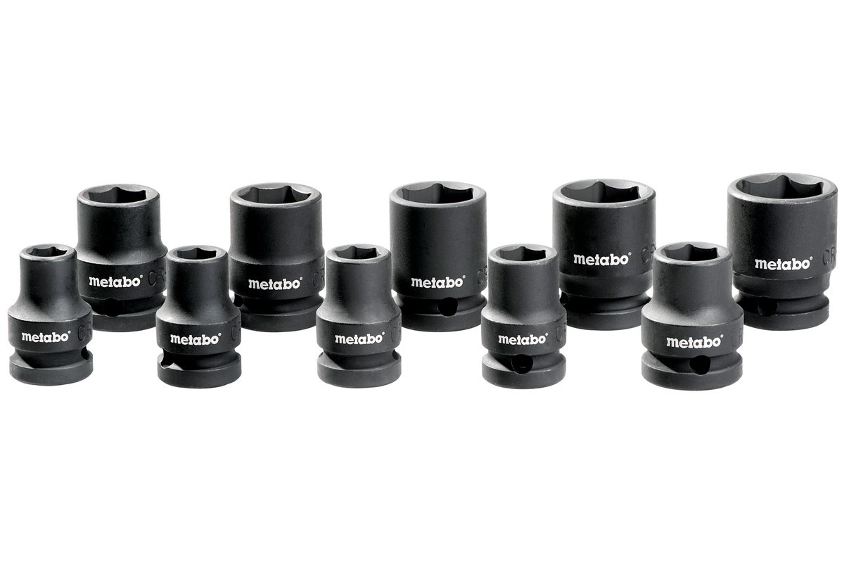 Набір ударних головок Metabo 1/2", 10 предметів Безкоштовна доставка по Україні!