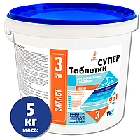 Комплект химии для бассейна Window World Water Super 5 кг в таблетках