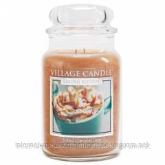 Арома свічка Village Candle Солона карамельна лате (час горіння до 170 годин)