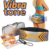 Пояс для похудения антицеллюлитный электрический массажер для живота и бедер Vibrа Tone Вибро Тон