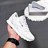 Жіночі кросівки Reebok Classic white Рибок Класик білі шкіряні, фото 4