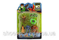 Набор Бен 10 Ben10 4 фигурки светятся, часы, диски