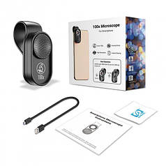 Лінза мікроскоп/ Макрооб'єктив 100x для телефона Apexel APL-MS01