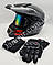 Мотошолом Ендуро Н608L для мотокросу чи квадроцикла + КОМПЛЕКТ у Подарунок (Окуляри, Рукавички, Балаклава), фото 5