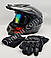Мотошолом Ендуро Н608L для мотокросу чи квадроцикла + КОМПЛЕКТ у Подарунок (Окуляри, Рукавички, Балаклава), фото 10