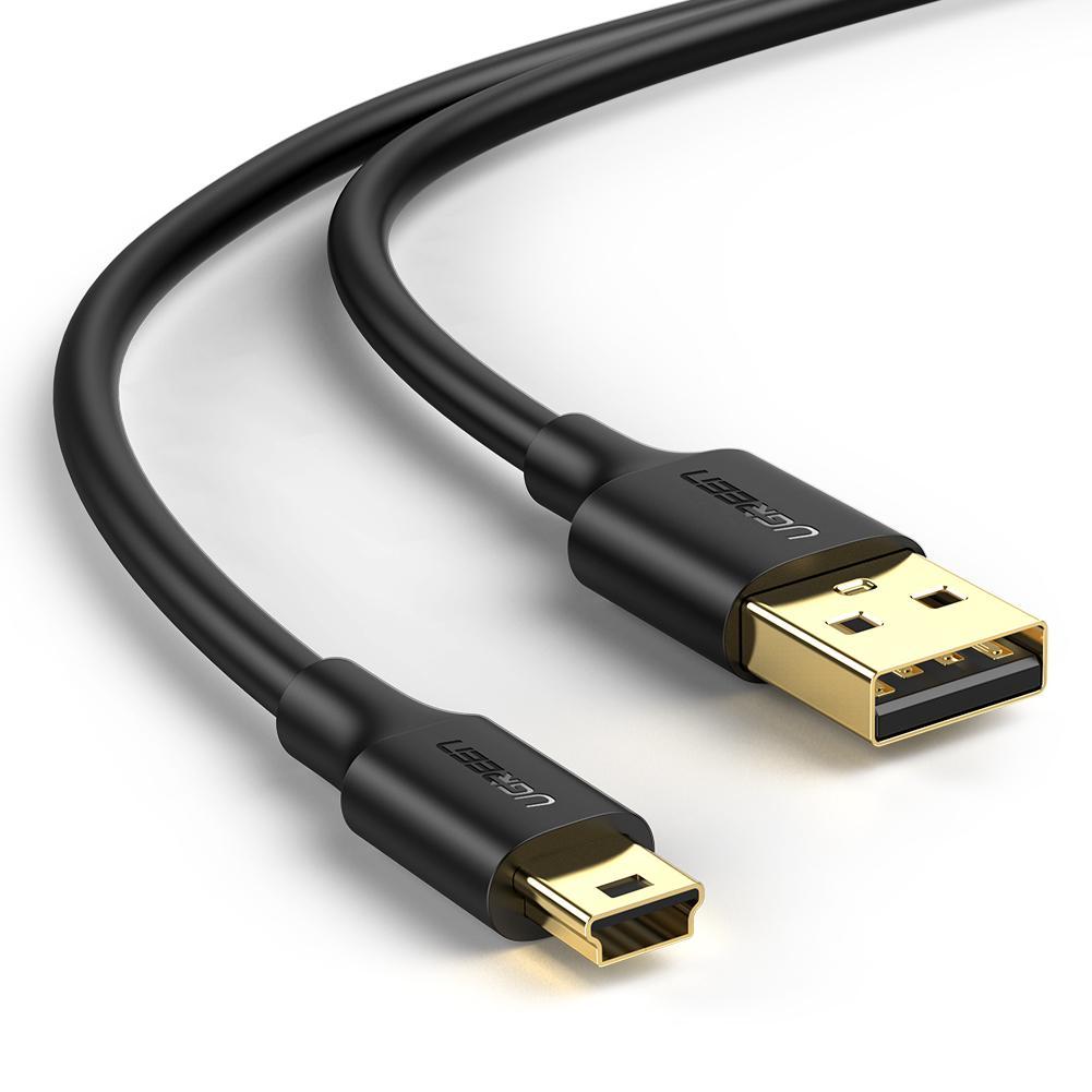 Кабель UGREEN 1.5м Mini USB, A-Male - Mini-B Зарядний кабель USB 2.0, сумісний з GoPro Hero 3+ PS3 GPS