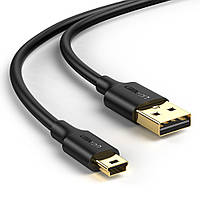 Кабель UGREEN 3м Mini USB A-Male - Mini-B Зарядный кабель USB 2.0, совместимый с GoPro Hero 3+ PS3 GPS