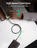 Кабель UGREEN Mini USB 1м, A-Male - Mini-B Зарядний кабель USB 2.0, сумісний з GoPro Hero 3+ PS3 GPS, фото 4
