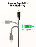 Кабель UGREEN 0.25 м Mini USB A Male - Mini-B Зарядний кабель USB 2.0, сумісний з GoPro Hero 3+ PS3 GPS, фото 8