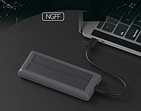 M2 NGFF Зовнішня кишеня для M2 SSD USB 3.1 Type-C Blueendless M280Y Original, фото 3
