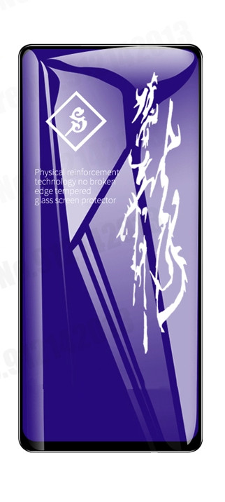 Захисне скло 6D для Xiaomi Mi 9t Pro чорне 9H протиударне на весь екран клей по всій поверхні