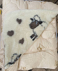 Тепла ковдра з овчини відкрита 195х215, фото 2