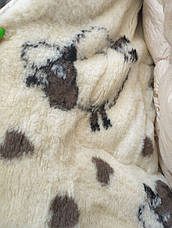 Тепла ковдра з овчини відкрита 175х210, фото 4