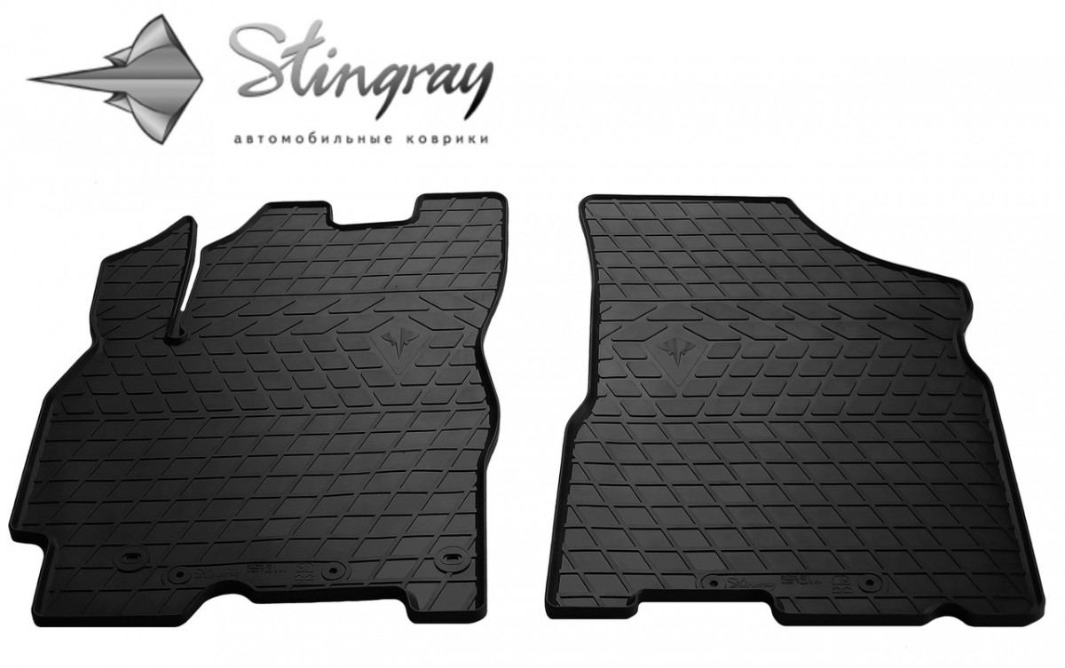 Передние автомобильные резиновые коврики (2 шт) для CHERY Tiggo 2 (2016-...)