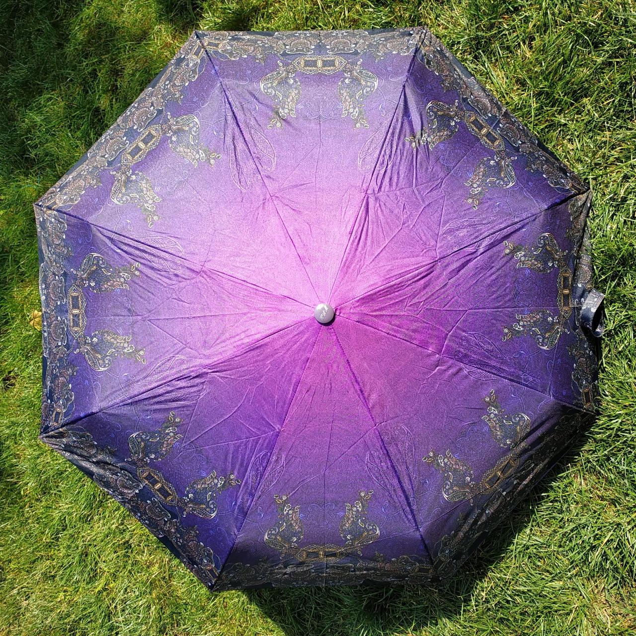 Зонт жіночий фіолетовий з орнаментом арт 183-3