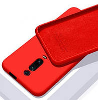 Силіконовий чохол із мікрофіброю для Xiaomi Mi 9T Pro червоний тонкий матовий