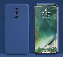 Силіконовий чохол із мікрофіброю для Xiaomi Mi 9T Pro синій тонкий матовий