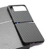 Карбоновий чохол для Samsung Galaxy Z Flip 3 Karbon case, фото 5