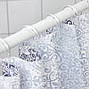 Шторка для ванни і душу c візерунком IKEA ÄNGSKLOCKA 180x200 см ІКЕА ЕНГСКЛОККА, фото 3