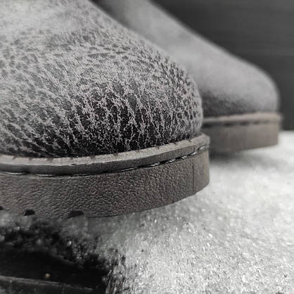 Дитячі вггі дубленка з гудзиків сірі UGGG екозамша сапожки черевики унісекс Зима 2021, фото 6
