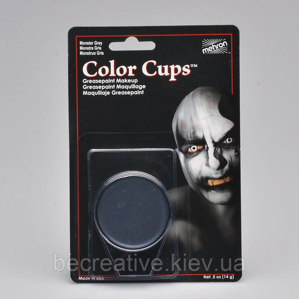 Сірий театральний грим Mehron Color Cup, 12 г