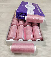 Катушка швейных ниток N153 розово-пудрового цвета , N40/2, 400 ярдов, маленькая.