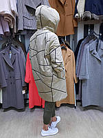 Куртка женская удлиненная "Y-Firenix" 211-41 большие размеры 52, 54, 56