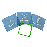 Виїмка + трафарет для пряників «YouTube»