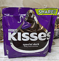 Цукерки Hershey's Kisses чорний шоколад