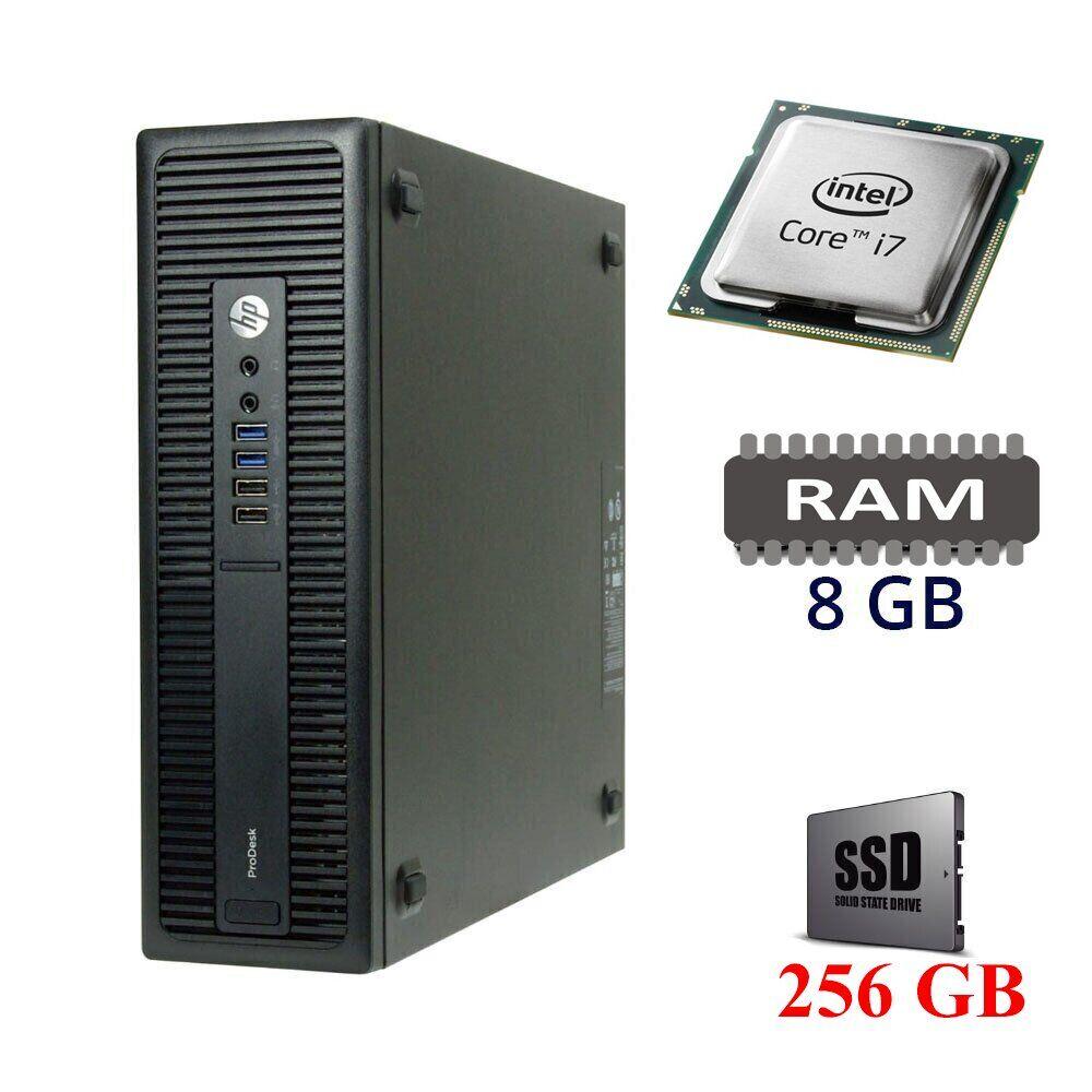 Комп'ютер HP ProDesk 600 G2 SFF/Intel Core i7-6700 (4 ядра по 3.4 GHz) / 8 GB DDR4 / 256 GB SSD / USB 3.0 /
