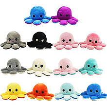 М'яка іграшка восьминіг двосторонній mix color OCTOPUS